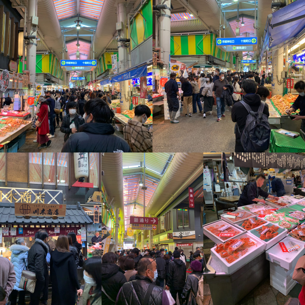 近江町市場で撮った市場内の様子